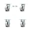 Service Caster 4 Inch Semi Steel Caster Set with Roller Bearings 2 Swivel Lock 2 Rigid SCC SCC-30CS420-SSR-BSL-2-R-2 - alternate 1